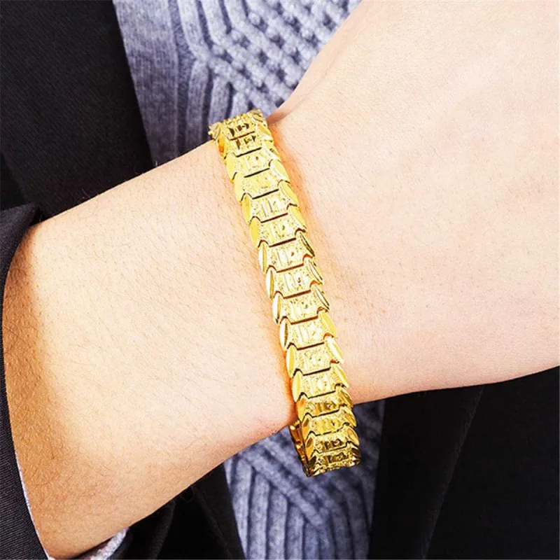 Goldtone Snake Chain Bracelet made by Zulily