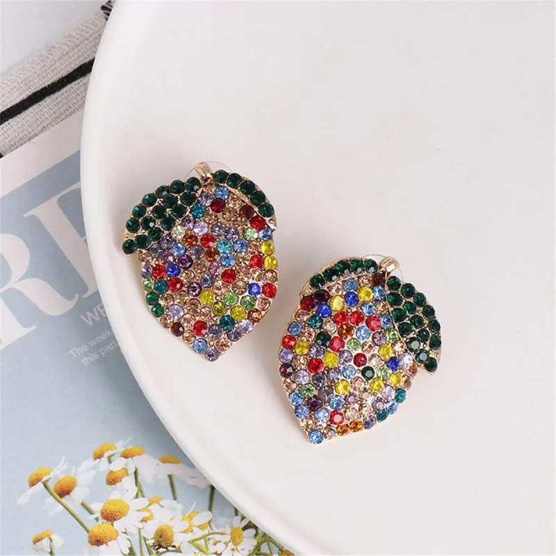 Green & Yellow Cubic Zirconia Lemon Stud Earrings made by Zulily