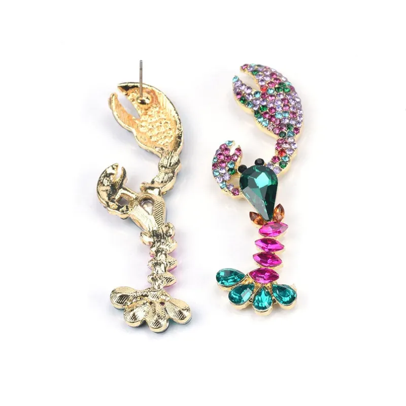 Green Crystal & Cubic Zirconia Lobster Drop Earrings made by Zulily
