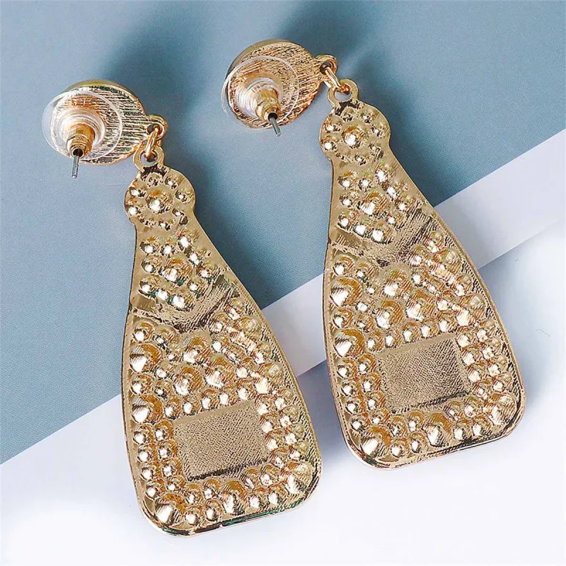 Green Cubic Zirconia & Pearl Goldtone Sparkling Champagne Drop Earrings made by Zulily