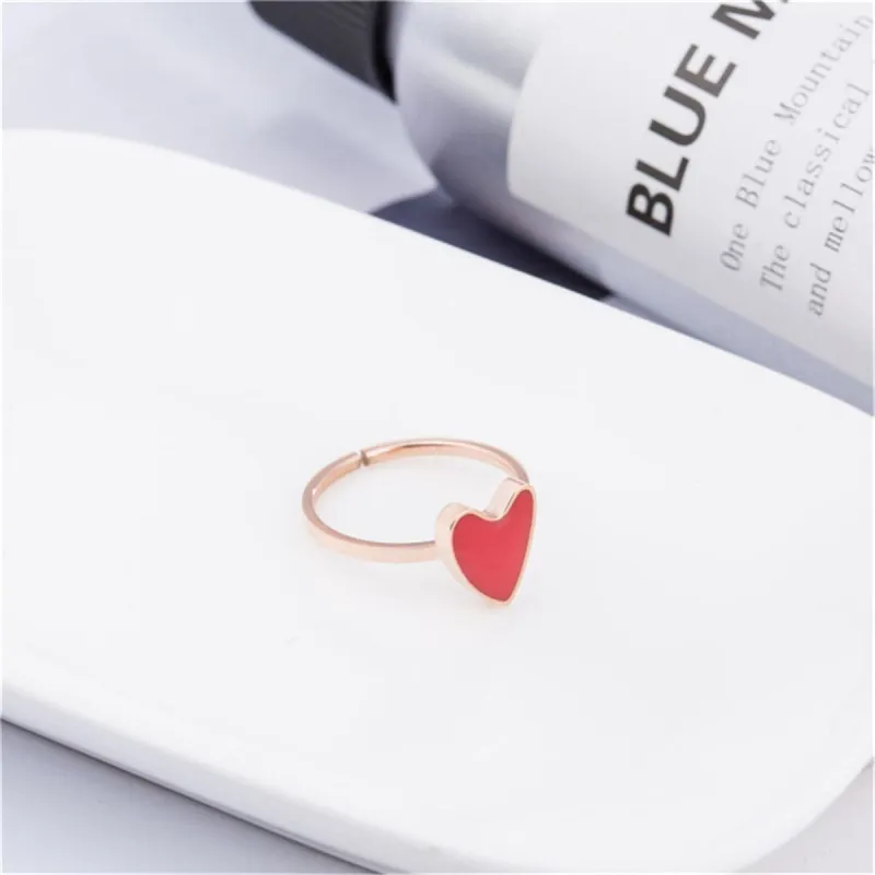 Red & Goldtone Heart Ring made by Zulily