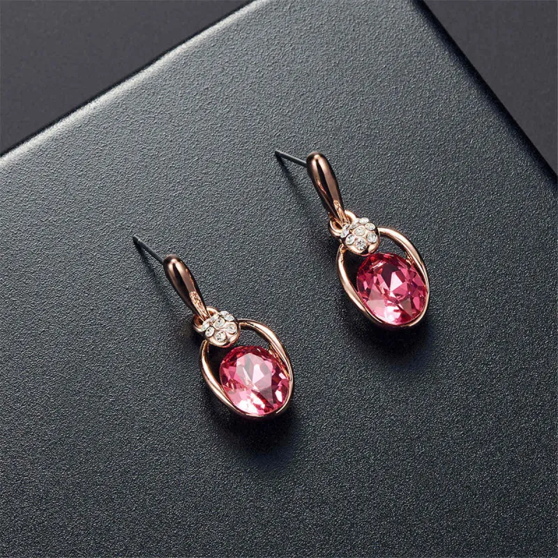 Red & White Cubic Zirconia Pendant Necklace & Drop Earrings made by Zulily