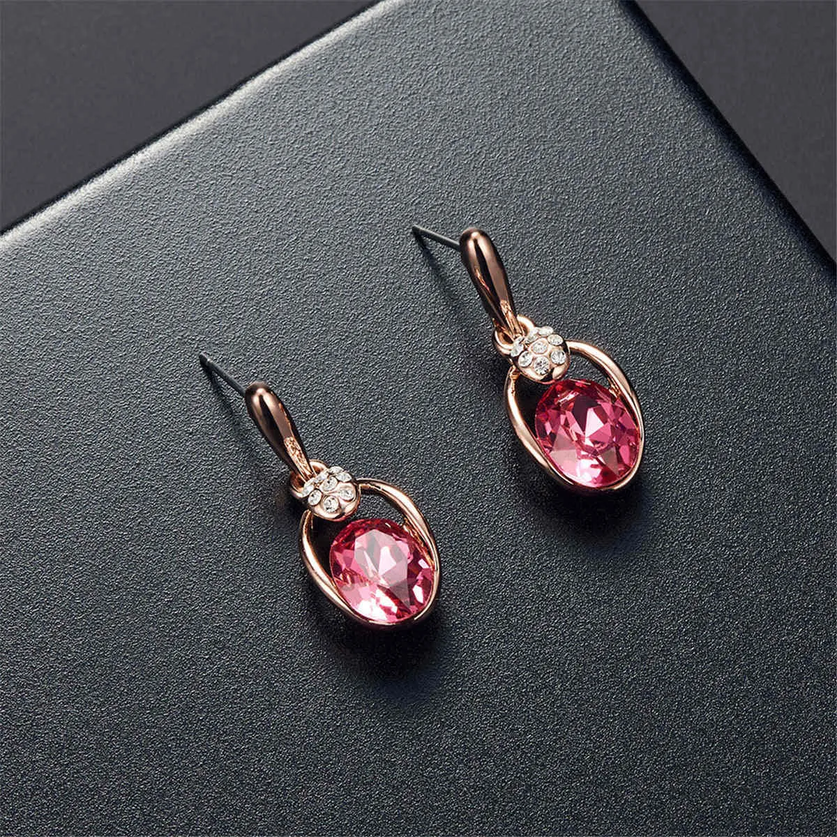 Red & White Cubic Zirconia Pendant Necklace & Drop Earrings sold by Zulily