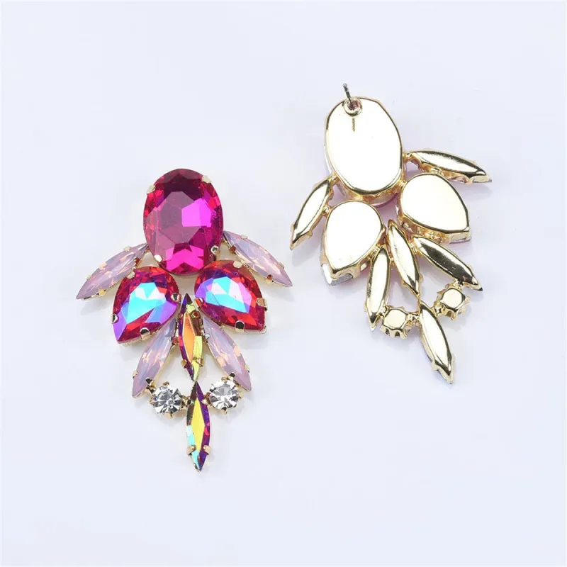 Red Crystal & Cubic Zirconia Drop Earrings made by Zulily