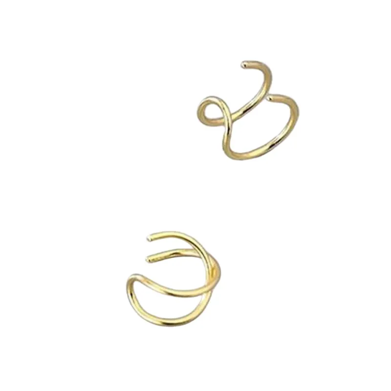 Crisscross Wrap Ear Cuff for Non-Pierced Ears made by Leo Rosi