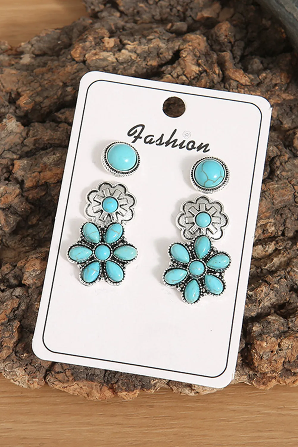 3 Piece Set Western Stud Earrings sold by Zulily product image thumbnail 3