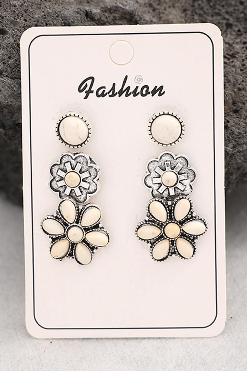 3 Piece Set Western Stud Earrings sold by Zulily product image thumbnail 5