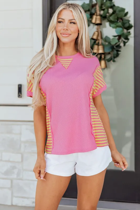 Threaded Pear Wynter Patchwork Loose T Shirt made by Threaded Pear