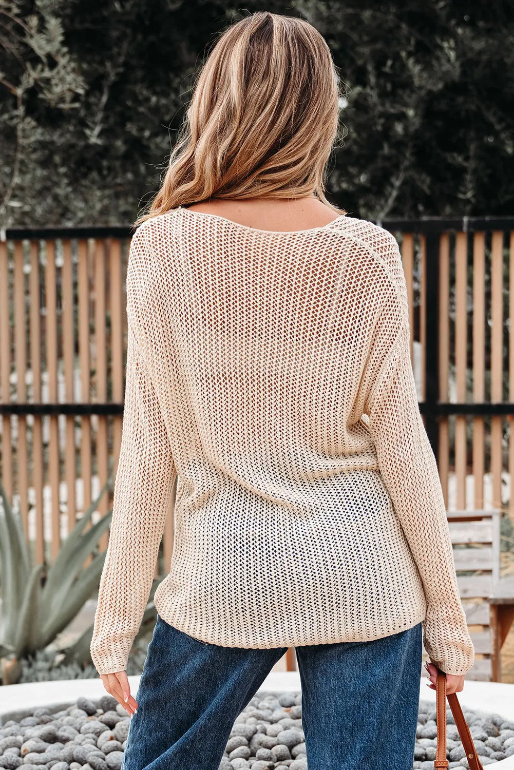 Threaded Pear Hadley Crochet Hollow-out Sweater sold by Zulily product image thumbnail 2