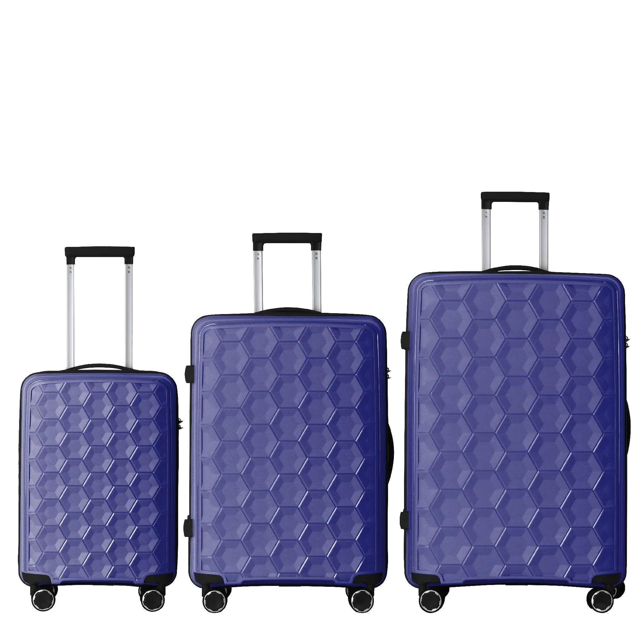 4 Supply 3-Piece Luggage Set Travel Lightweight Suitcases With Rolling Wheels, Tsa Lock & Moulded Corner, Carry On Luggages For Business, Trip, (20"/24"/28") sold by Zulily product image thumbnail 2