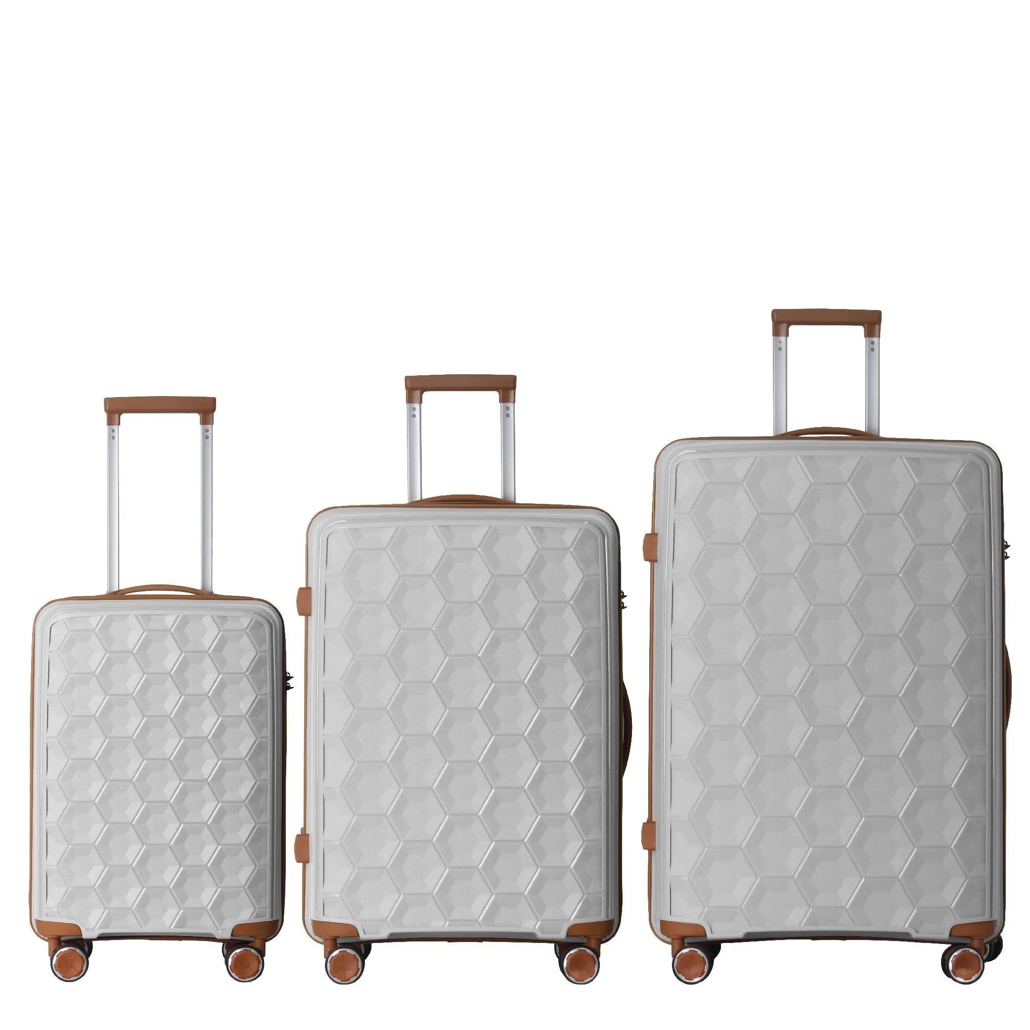 4 Supply 3-Piece Luggage Set Travel Lightweight Suitcases With Rolling Wheels, Tsa Lock & Moulded Corner, Carry On Luggages For Business, Trip, (20"/24"/28") sold by Zulily product image thumbnail 4