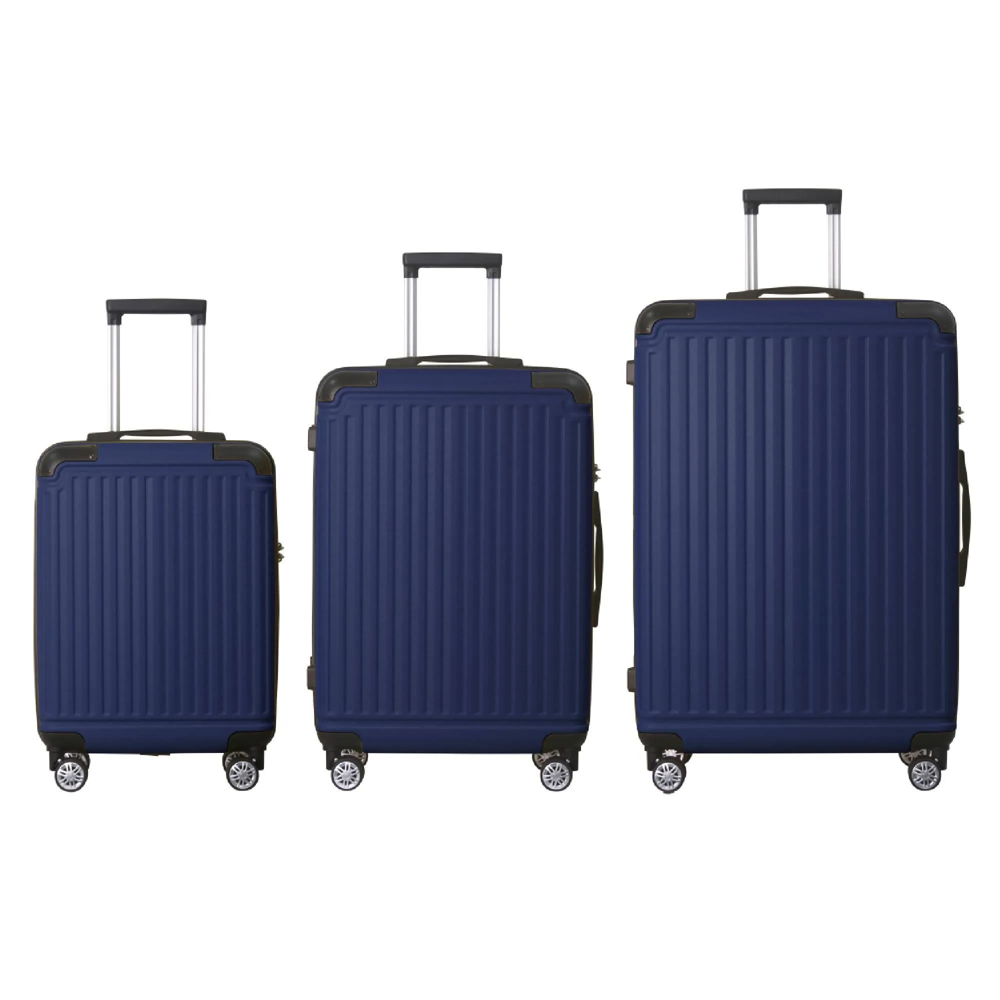 4 Supply 3-Piece Premium Abs Luggage Set-20", 24", And 28" Suitcases With Multi-Position Handle, Silent Spinner Wheels, And Tsa-Approved Lock-Durable, Stylish, And Spacious Travel Gear sold by Zulily product image thumbnail 3