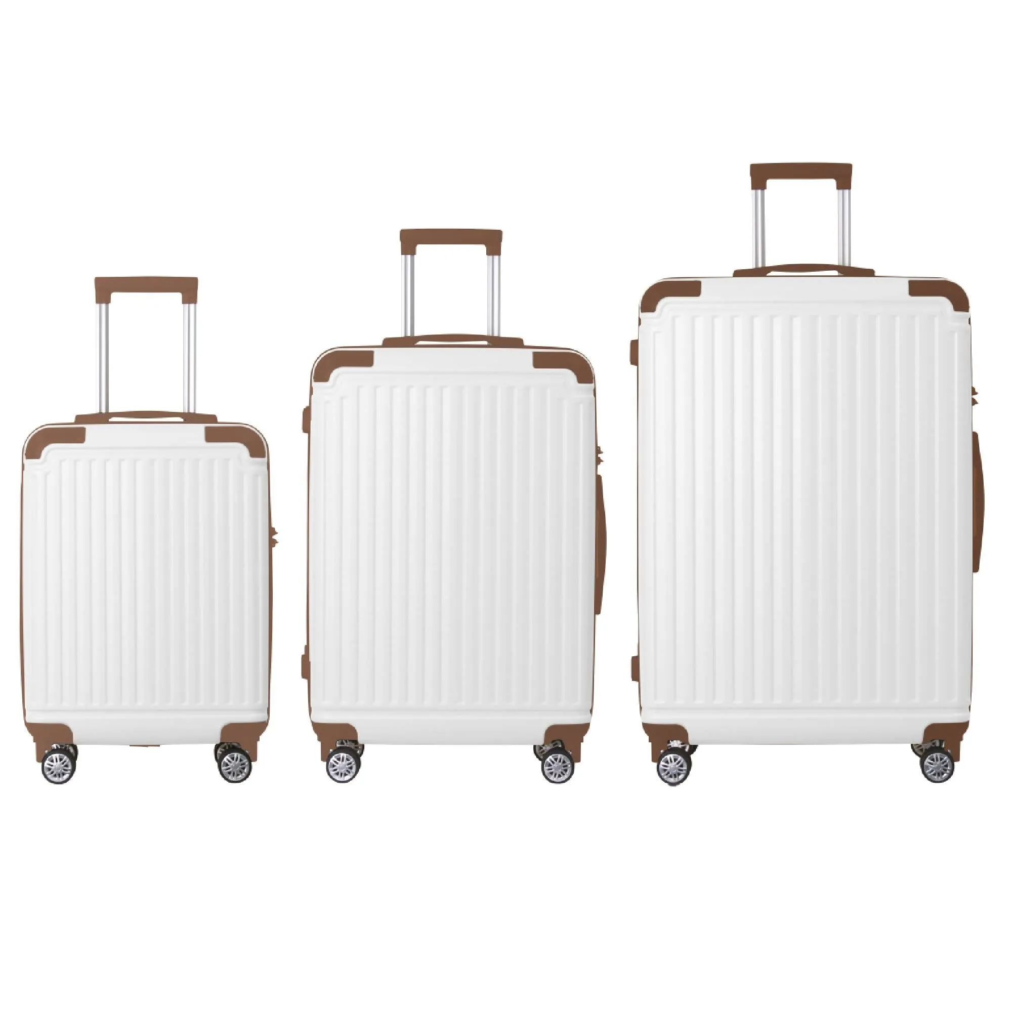 4 Supply 3-Piece Premium Abs Luggage Set-20", 24", And 28" Suitcases With Multi-Position Handle, Silent Spinner Wheels, And Tsa-Approved Lock-Durable, Stylish, And Spacious Travel Gear sold by Zulily product image thumbnail 4