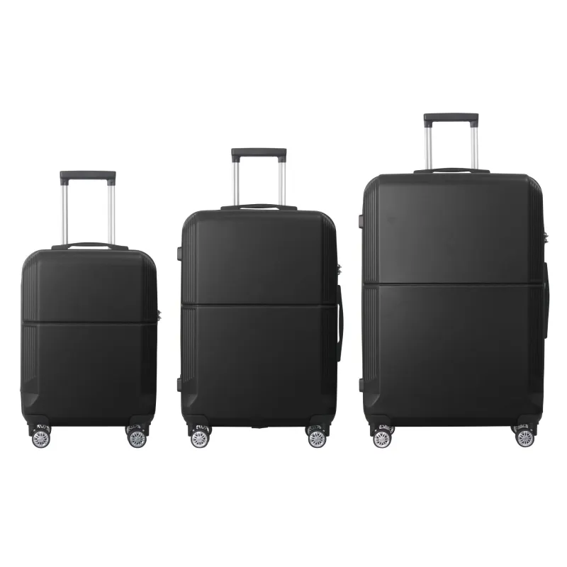 4 Supply 3-Piece Premium Abs Luggage Set-20", 24", And 28" Suitcases With Multi-Position Handle, Silent Spinner Wheels, And Tsa-Approved Lock-Durable, Stylish, And Spacious Travel Gear made by Zulily