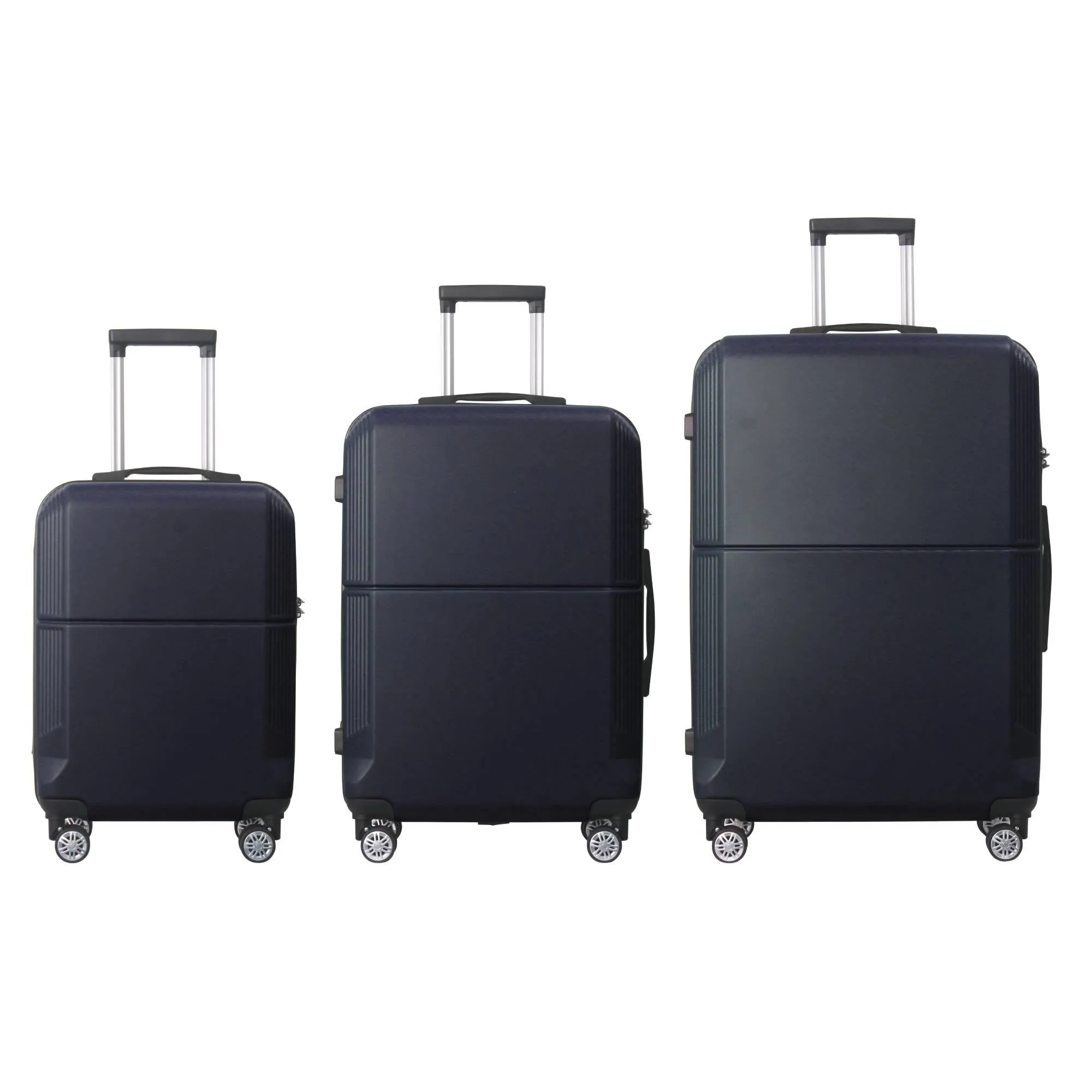 4 Supply 3-Piece Premium Abs Luggage Set-20", 24", And 28" Suitcases With Multi-Position Handle, Silent Spinner Wheels, And Tsa-Approved Lock-Durable, Stylish, And Spacious Travel Gear sold by Zulily product image thumbnail 2
