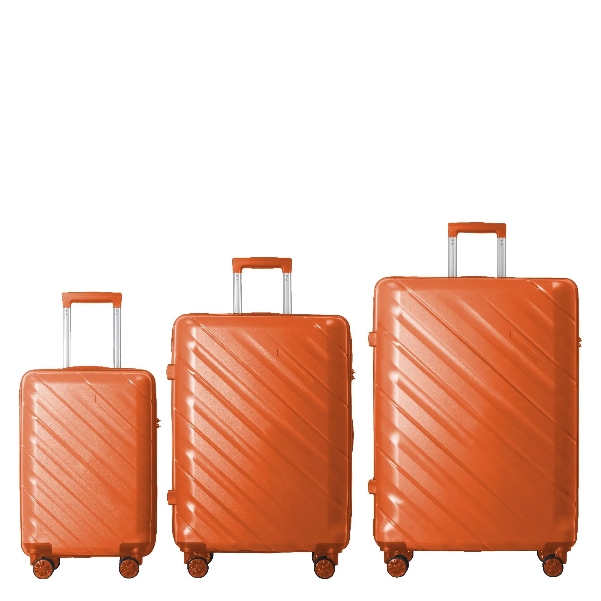 4 Supply 3-Piece Luggage Sets (20", 24", 28"), Suitcase With Wheels, Hardside Suitcase With Four Spinner Wheels And Scratch-Resistant Surface sold by Zulily product image thumbnail 4