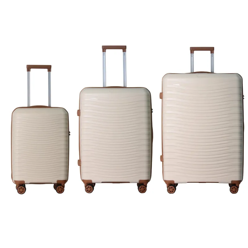 4 Supply 3-Piece Luggage Sets (20", 24", 28"), Suitcase With Wheels, Hardside Suitcase With Four Spinner Wheels And Scratch-Resistant Surface made by Zulily