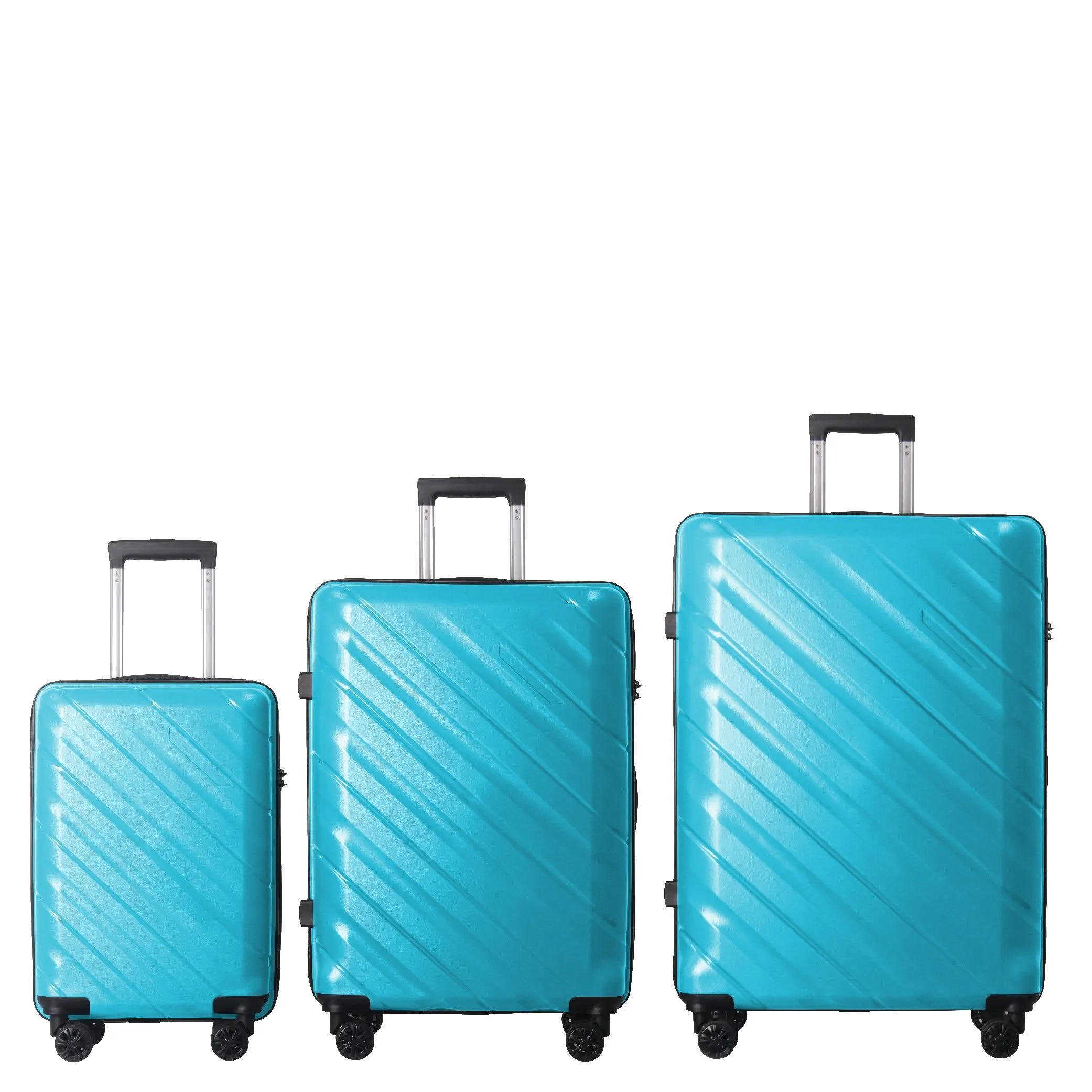 4 Supply 3-Piece Luggage Sets (20", 24", 28"), Suitcase With Wheels, Hardside Suitcase With Four Spinner Wheels And Scratch-Resistant Surface sold by Zulily product image thumbnail 5