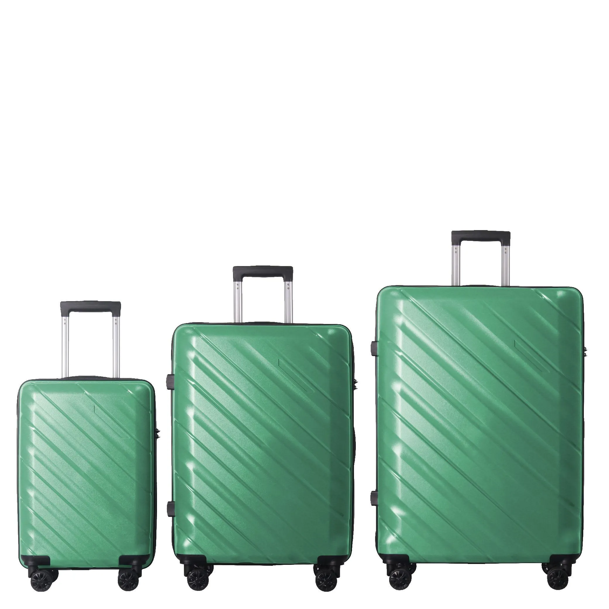 4 Supply 3-Piece Luggage Sets (20", 24", 28"), Suitcase With Wheels, Hardside Suitcase With Four Spinner Wheels And Scratch-Resistant Surface sold by Zulily product image thumbnail 2