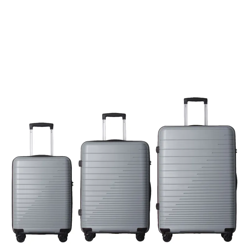 4 Supply Luggage Set 3 Piece, Pp Hardshell Carry On Suitcase With Spinner Wheels & Tsa Lock, Lightweight Suitcases For Business, Trip, (20"/24"/28") made by Zulily
