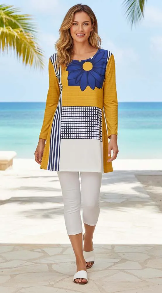 Lily by Firmiana Women’s Round Neck Tunic with Bracelet Length Sleeves Women’s Apparel sold by Zulily product image thumbnail 5