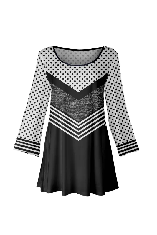 Lily by Firmiana Women’s Round Neck Tunic with Bracelet Length Sleeves Women’s Apparel made by Zulily