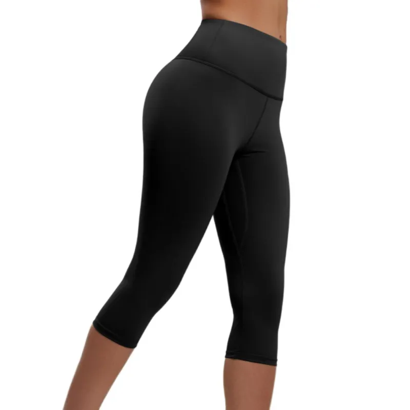 Women's High Waist Butt Lifting Capri Yoga Pants made by Leo Rosi