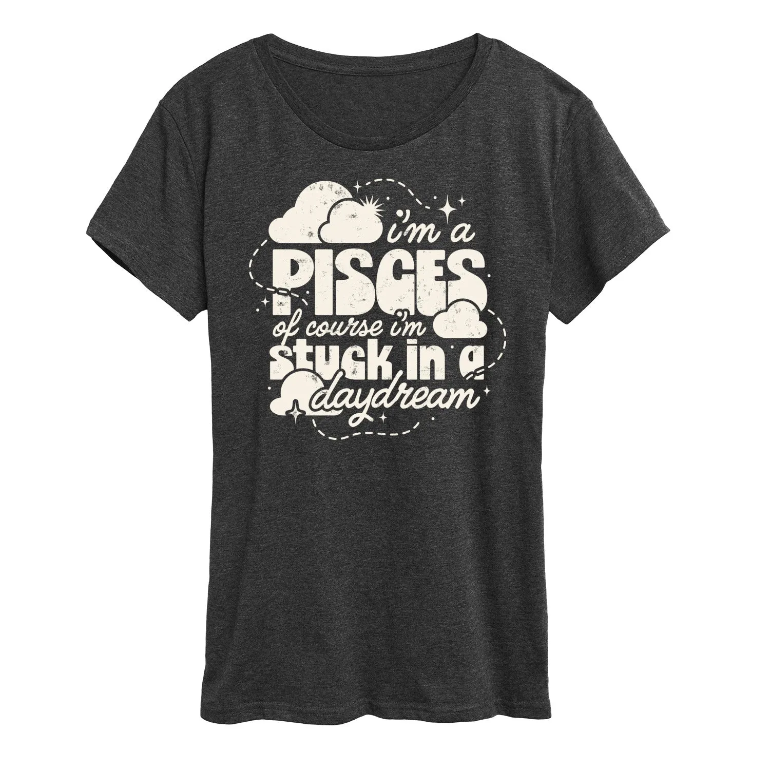 Instant Message - I'm A Pisces Daydream - Women's Short Sleeve Graphic T-Shirt sold by Zulily product image thumbnail 3