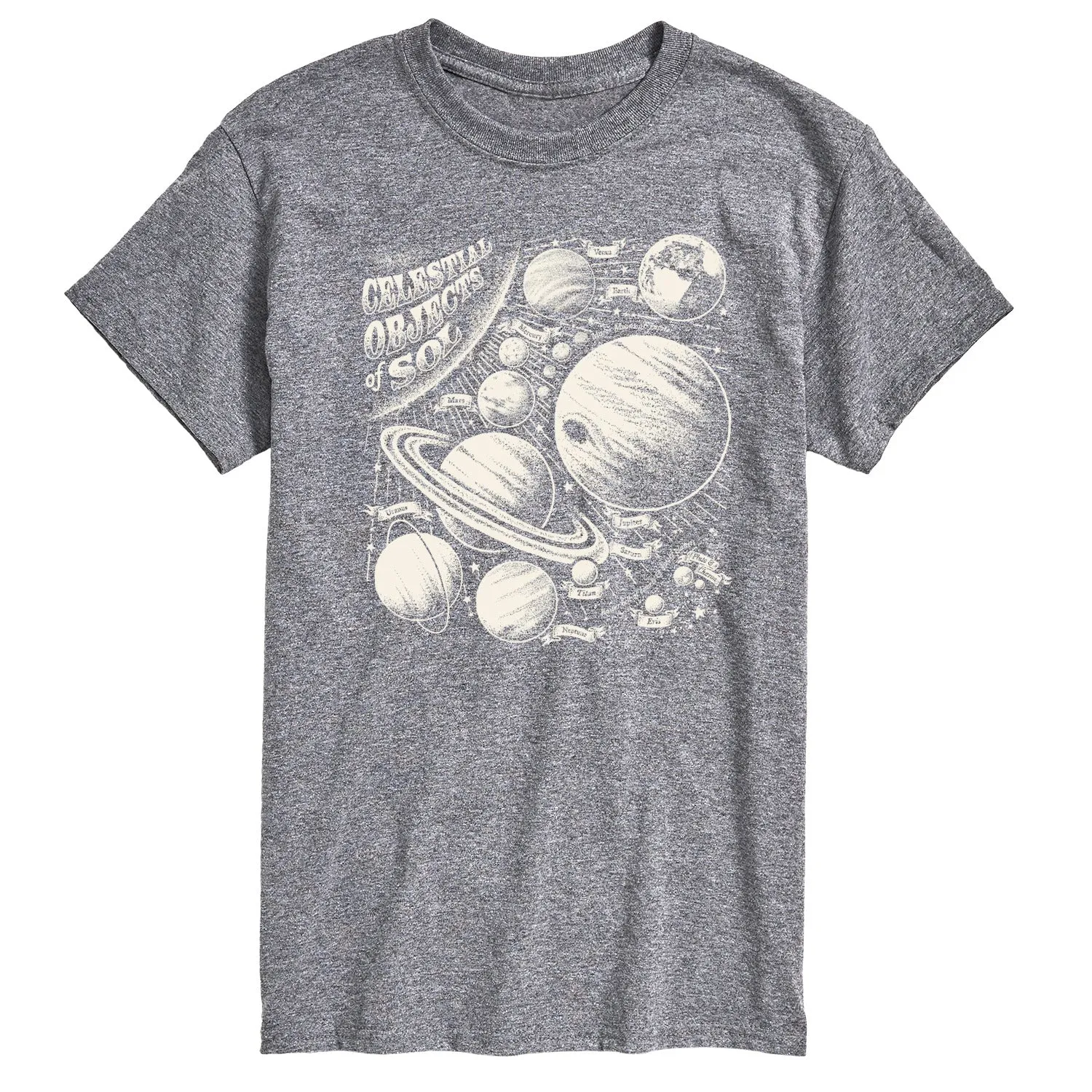 Instant Message - Celestial Objects - Outer Space - Planets - Astrology - Womens Short Sleeve Tee sold by Zulily