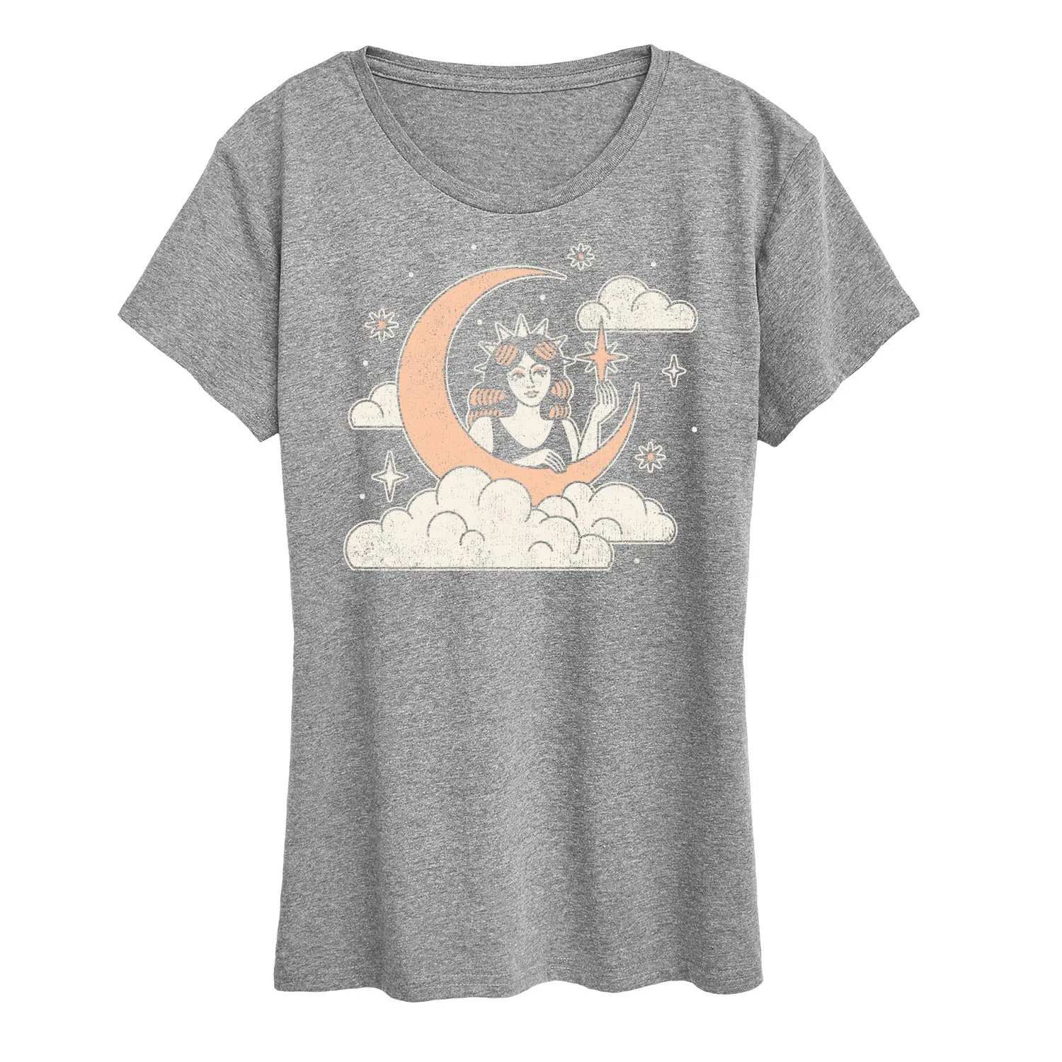 Instant Message - Celestial Moon Woman - Womens Short Sleeve Classic Fit Tee sold by Zulily product image thumbnail 4