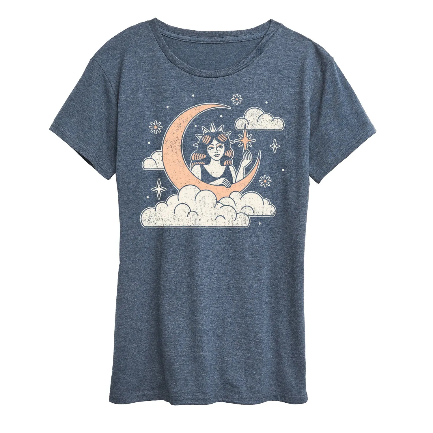 Instant Message - Celestial Moon Woman - Womens Short Sleeve Classic Fit Tee sold by Zulily product image thumbnail 2