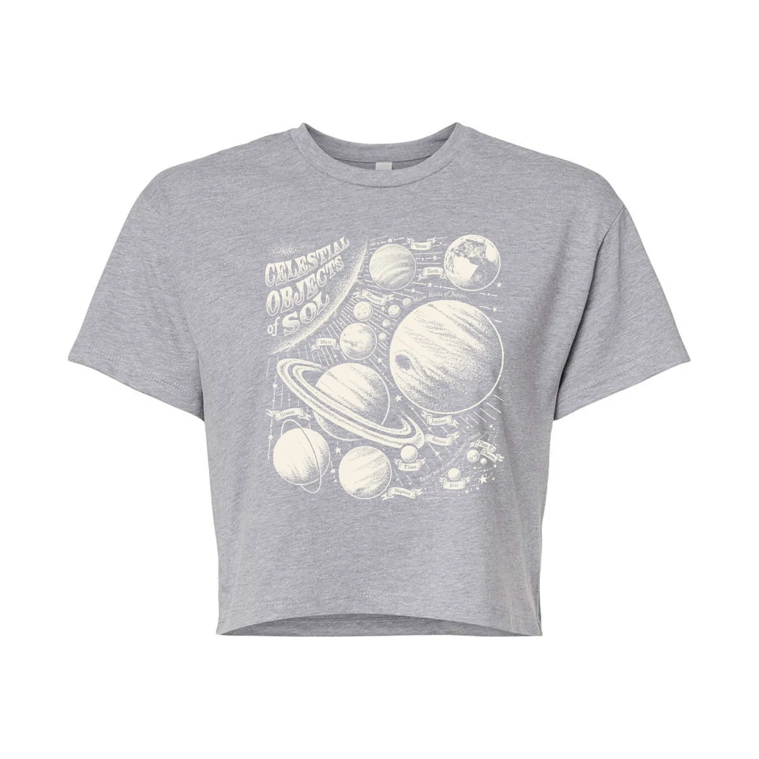 Instant Message - Celestial Objects - Outer Space - Planets - Astrology - Womens Cropped Tee sold by Zulily product image thumbnail 2
