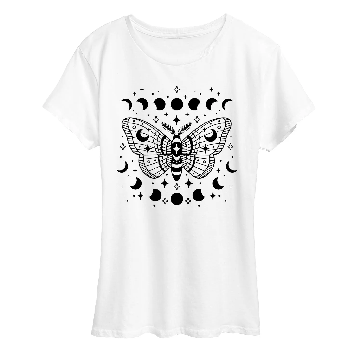 Instant Message - Luna Moth - Women's Short Sleeve Graphic T-Shirt sold by Zulily product image thumbnail 3