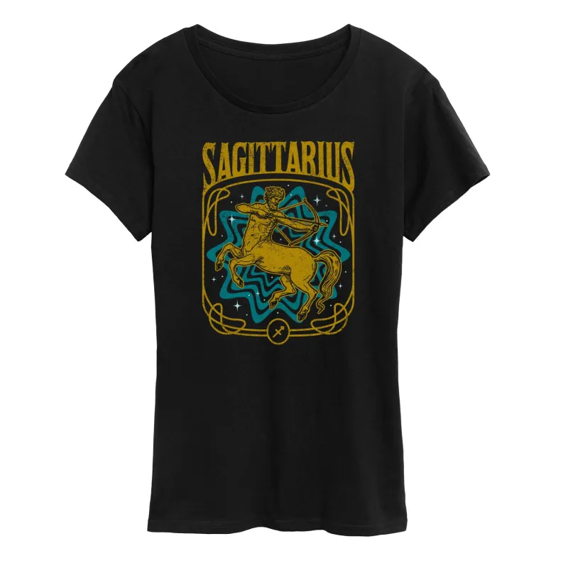 Instant Message - Sagittarius Zodiac - Women's Short Sleeve Graphic T-Shirt made by Zulily