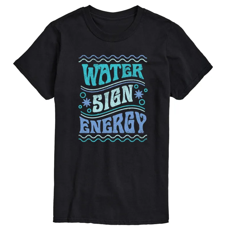 Instant Message - Water Sign Energy - Men's Short Sleeve Graphic T-Shirt made by Zulily