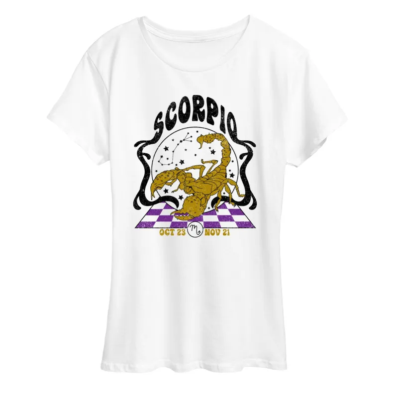 Instant Message - Scorpio Zodiac - Women's Short Sleeve Graphic T-Shirt made by Zulily