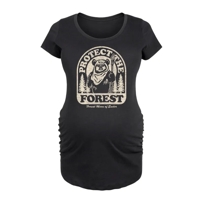 Star Wars - Ewok Protect The Forest - Maternity Scoop Neck Tee made by Star Wars