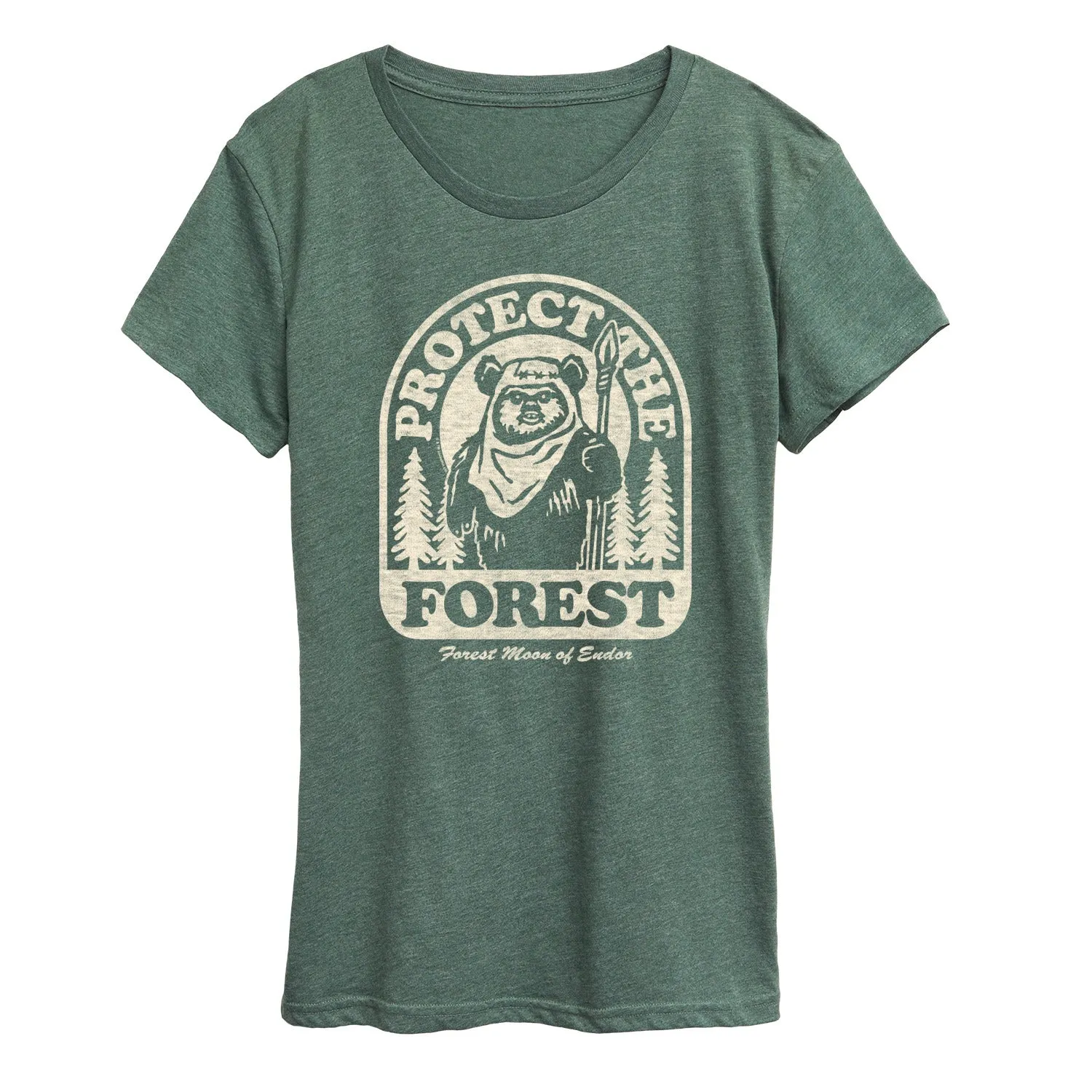 Star Wars - Ewok Protect The Forest - Women's Short Sleeve Classic Fit Tee sold by Zulily product image thumbnail 4