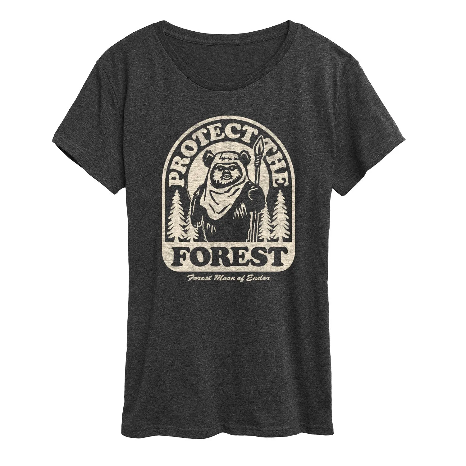 Star Wars - Ewok Protect The Forest - Women's Short Sleeve Classic Fit Tee sold by Zulily product image thumbnail 3