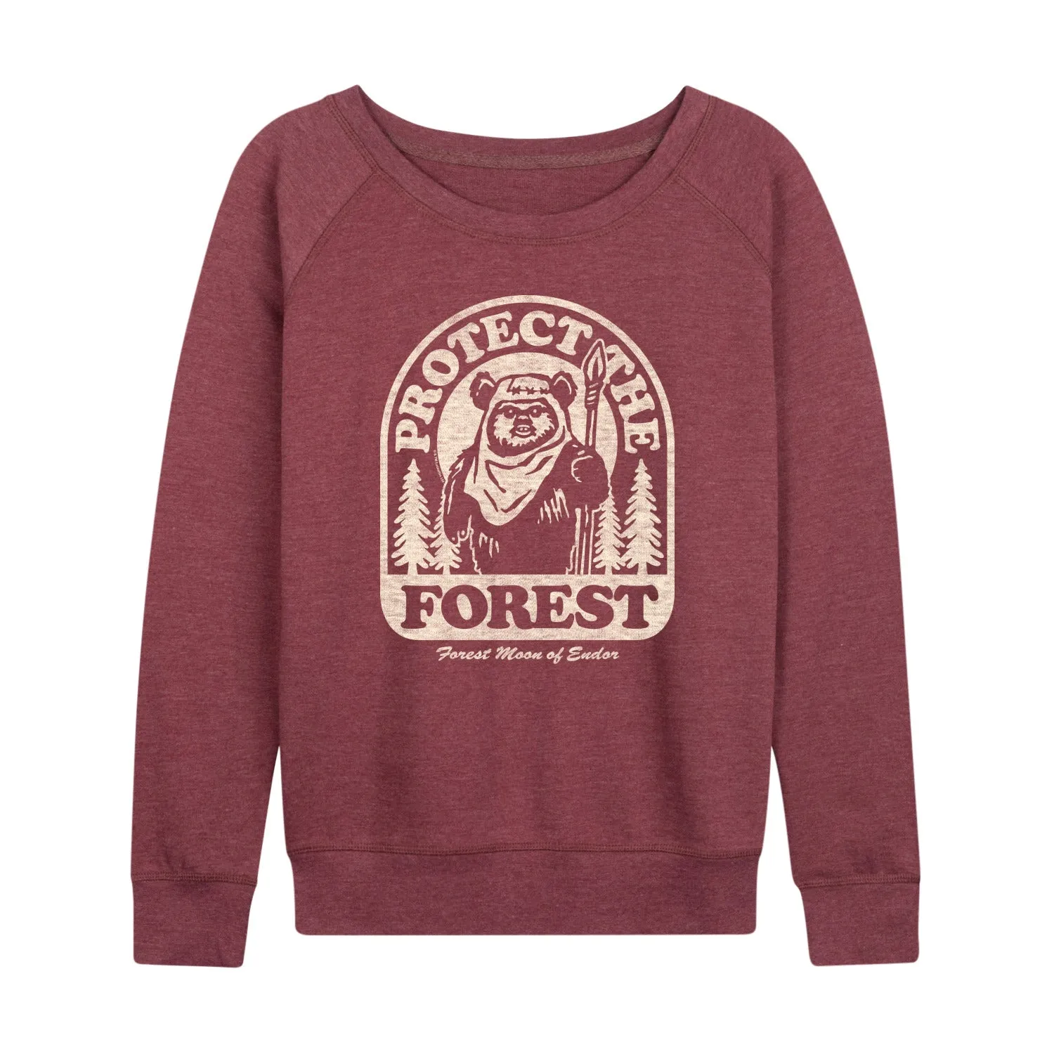 Star Wars - Ewok Protect The Forest - Women's French Terry Pullover Long Sleeve Shirt sold by Zulily product image thumbnail 5