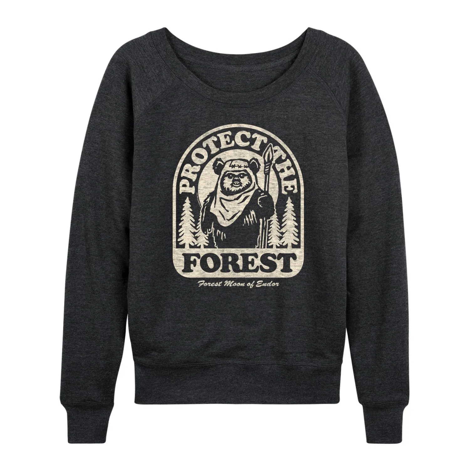 Star Wars - Ewok Protect The Forest - Women's French Terry Pullover Long Sleeve Shirt sold by Zulily product image thumbnail 2