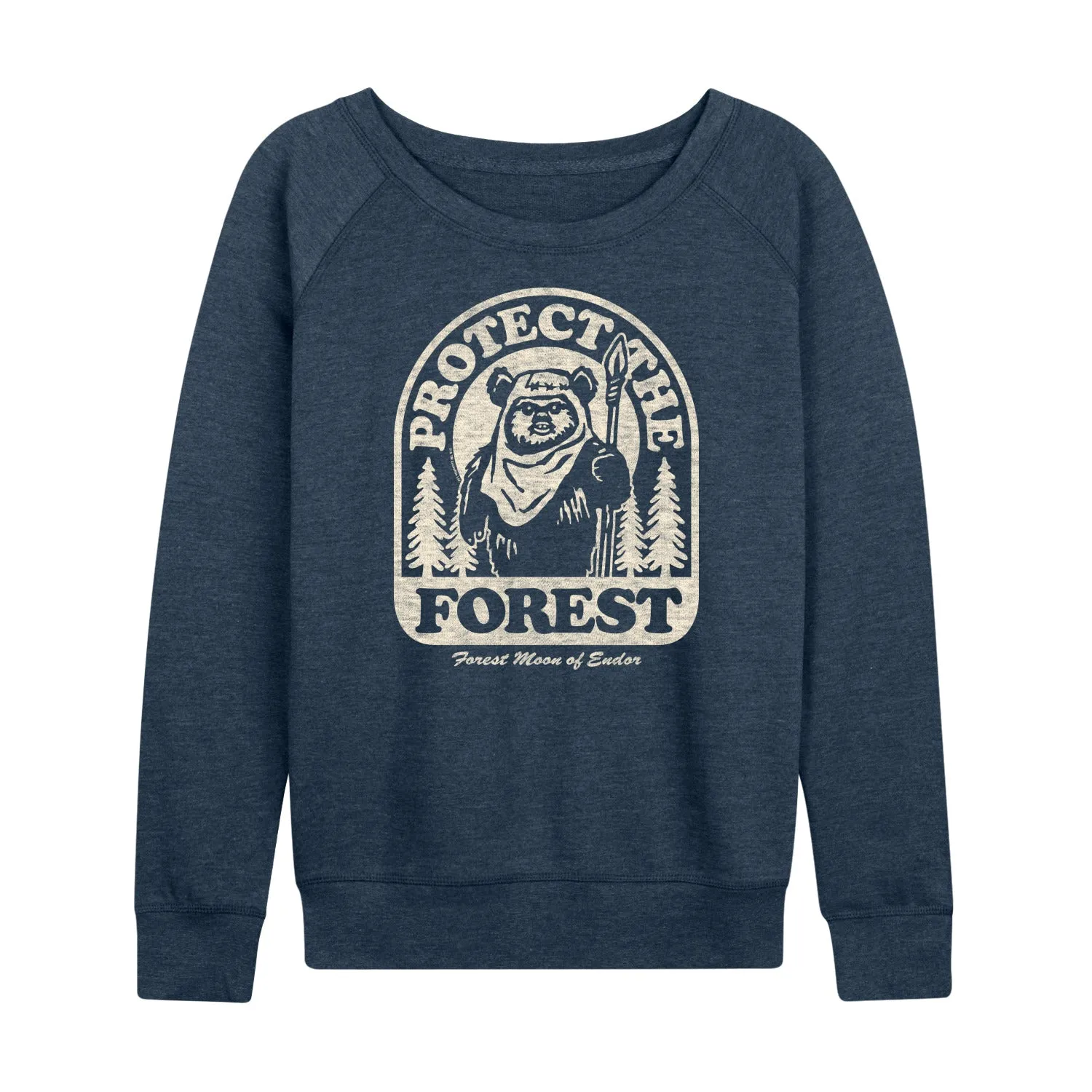 Star Wars - Ewok Protect The Forest - Women's French Terry Pullover Long Sleeve Shirt sold by Zulily product image thumbnail 3