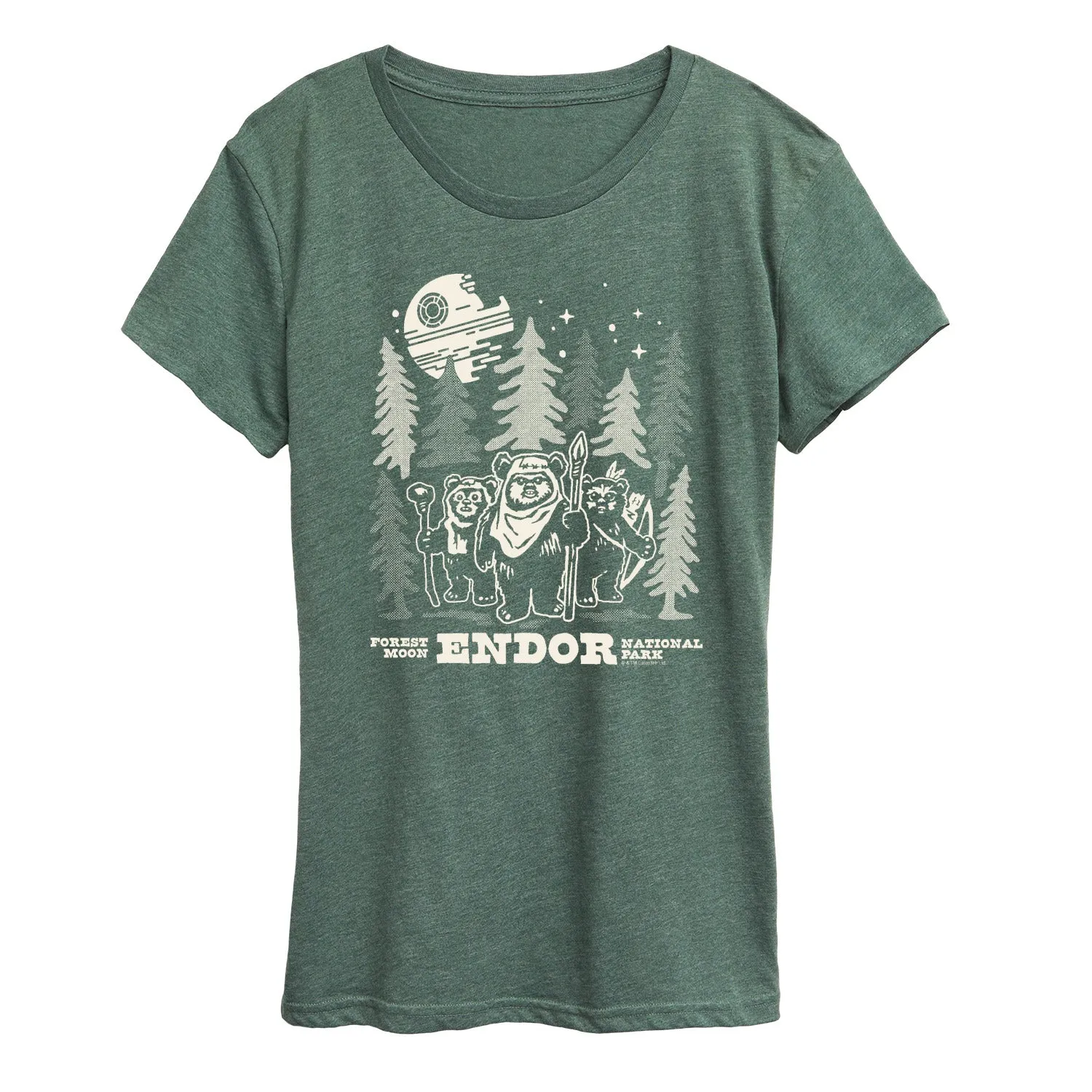 Star Wars - Endor Wildlife - Women's Short Sleeve Graphic T-Shirt sold by Zulily product image thumbnail 5