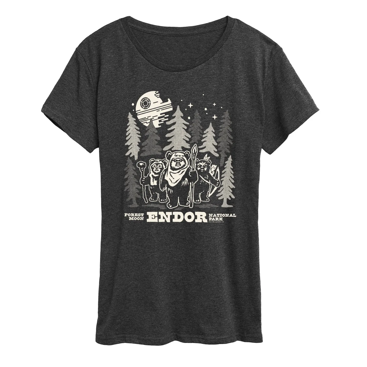 Star Wars - Endor Wildlife - Women's Short Sleeve Graphic T-Shirt sold by Zulily product image thumbnail 4