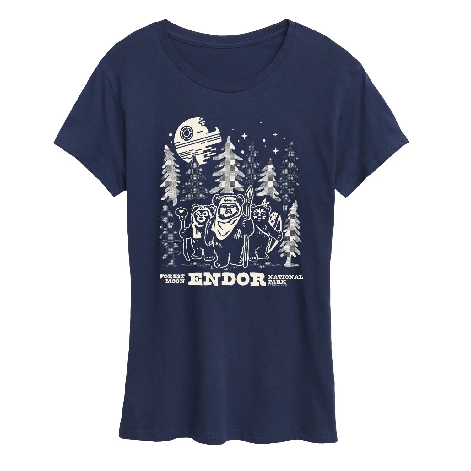 Star Wars - Endor Wildlife - Women's Short Sleeve Graphic T-Shirt sold by Zulily