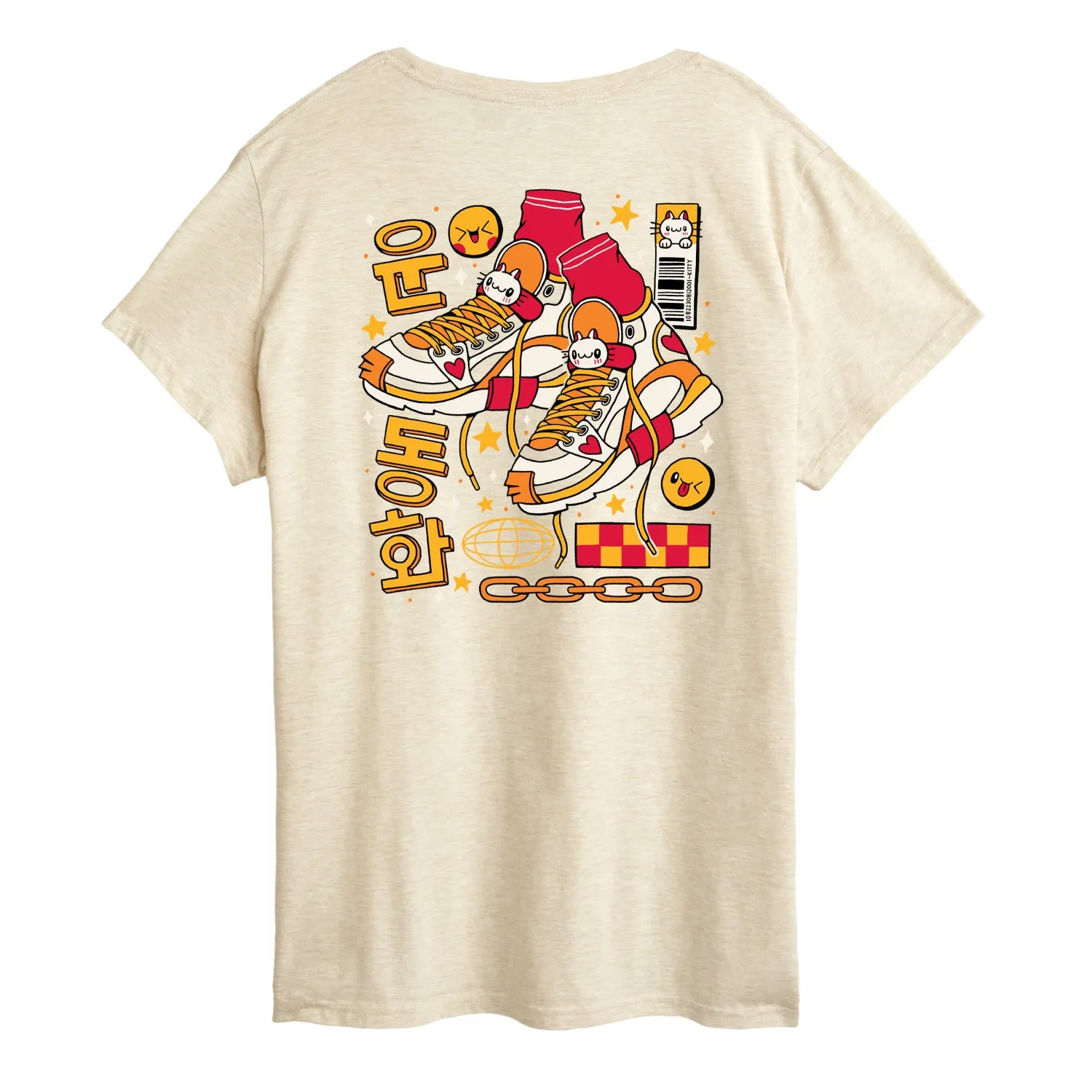 Instant Message - Korean Sneakers - Women's Short Sleeve Graphic T-Shirt sold by Zulily product image thumbnail 2