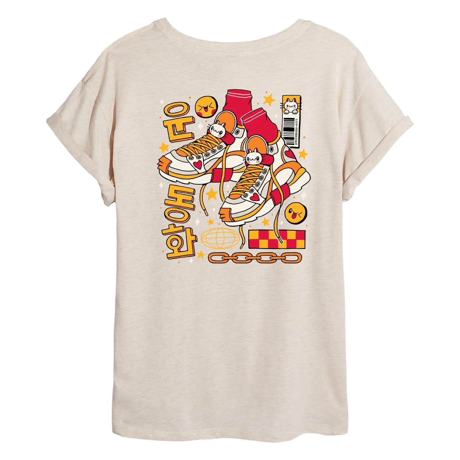 Instant Message - Korean Sneakers - Women's Oversized T-Shirt sold by Zulily product image thumbnail 2