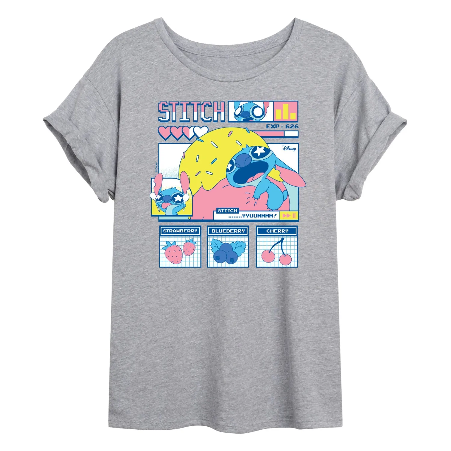 Lilo & Stitch - Stitch Food Kawaii - Women's Oversized Graphic T-Shirt sold by Zulily product image thumbnail 2