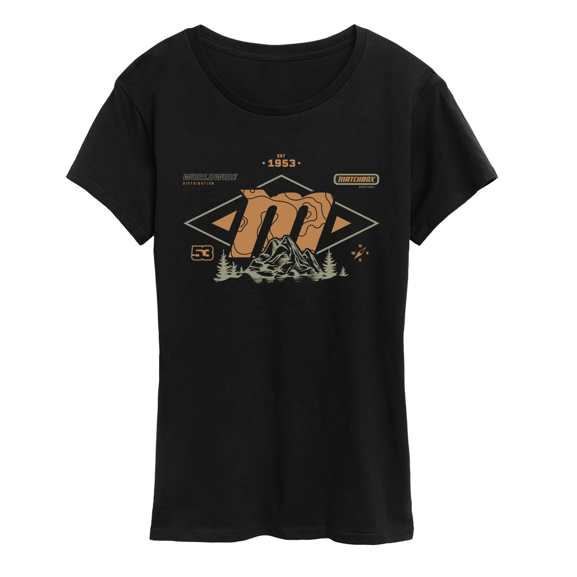 Matchbox - Mountain Logo - Women's Short Sleeve Graphic T-Shirt sold by Zulily product image thumbnail 3