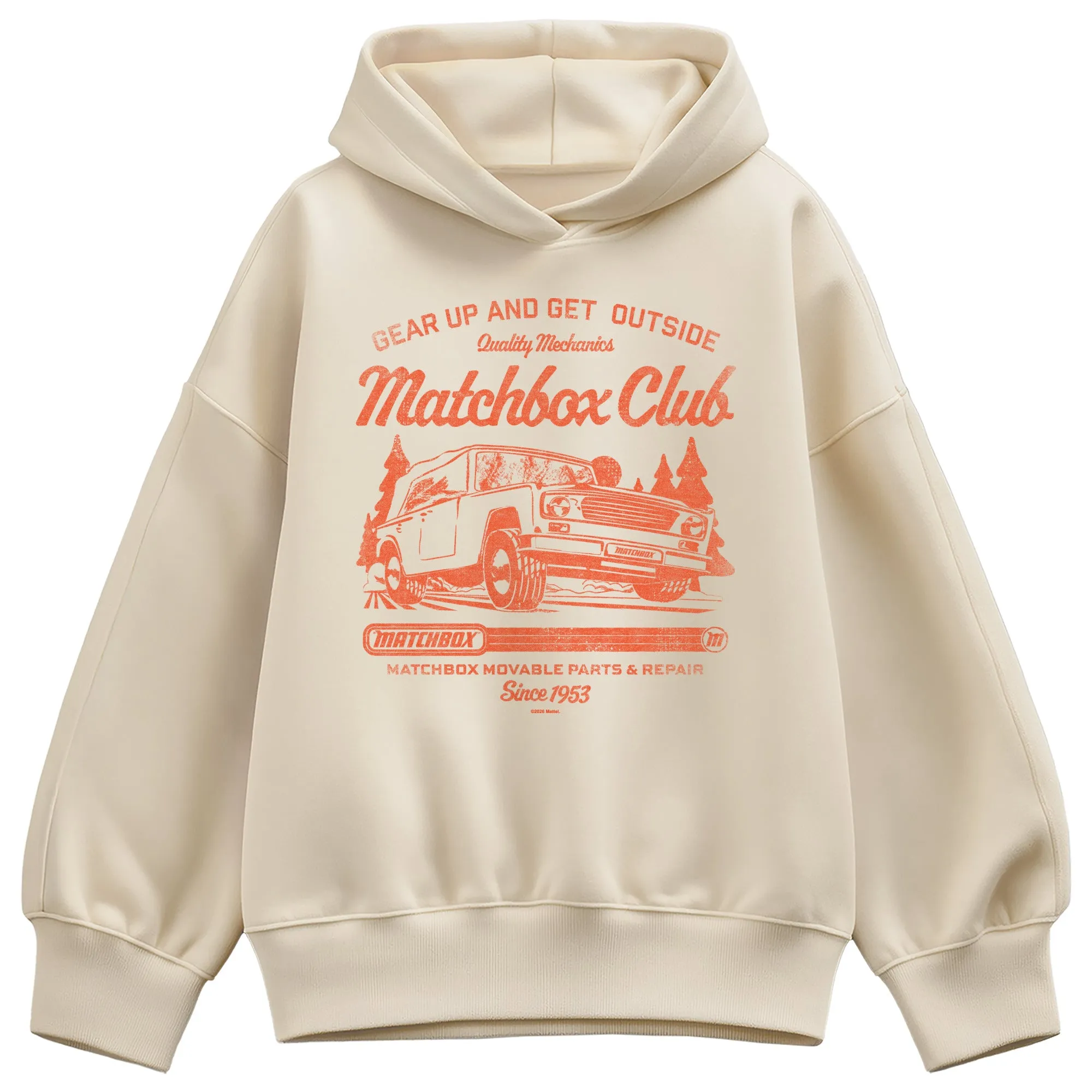 Matchbox - Gear Up and Get Outside - Women's Oversized Fleece Hoodie Sweatshirt sold by Zulily